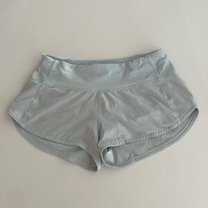 Lululemon speed up shorts light blue! Worn Once!!